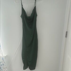 Elegant Green Slip Dress